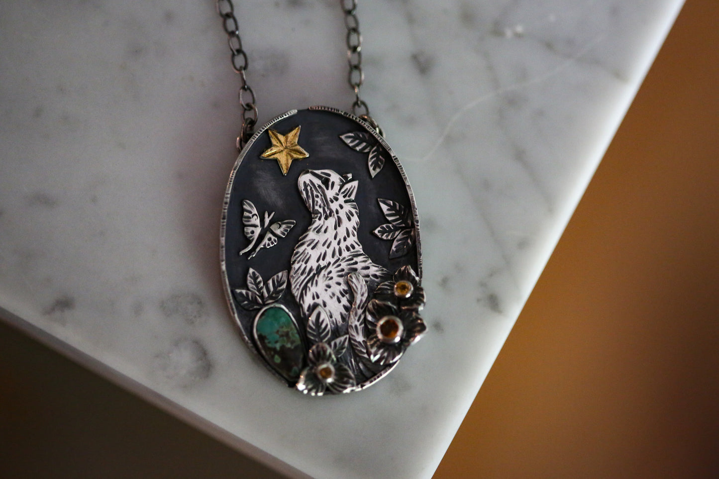 Stargazing Cat Necklace