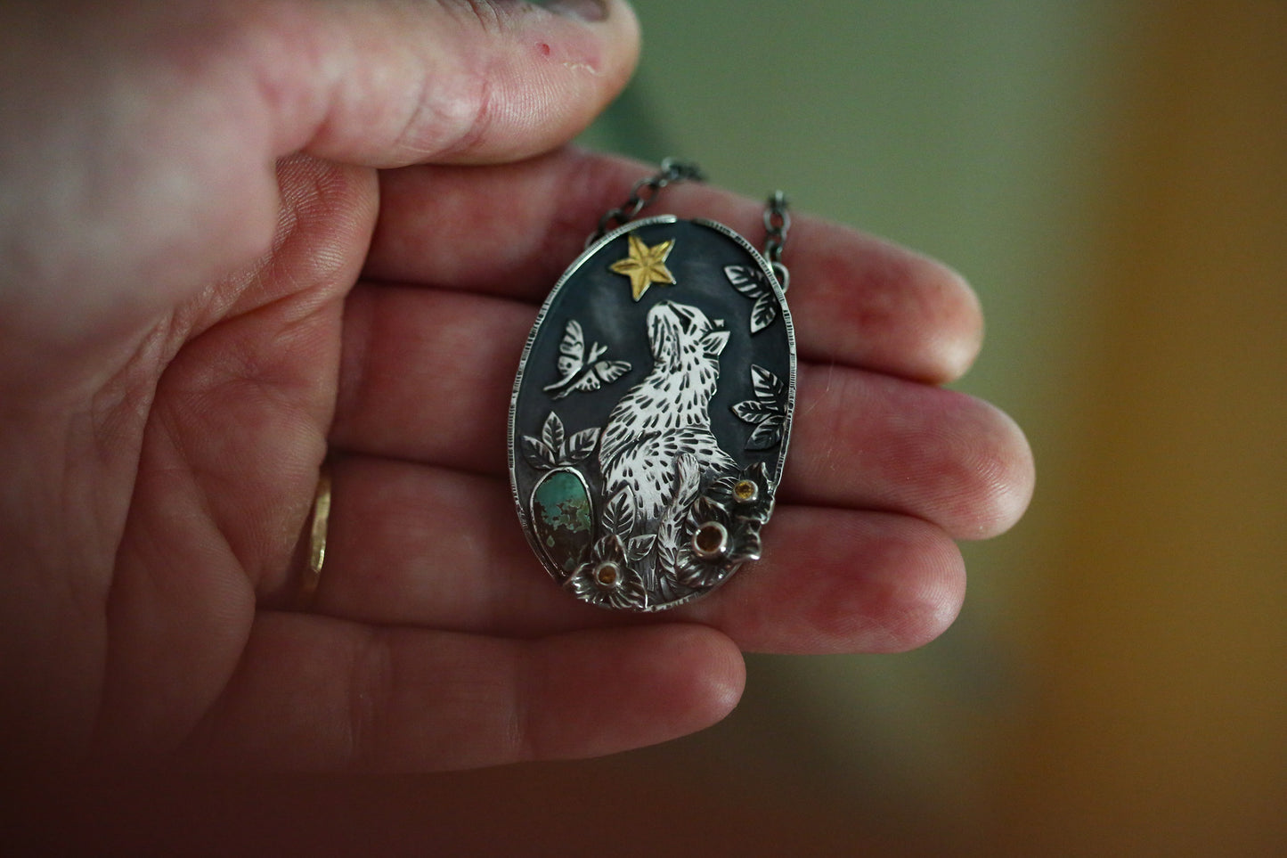 Stargazing Cat Necklace