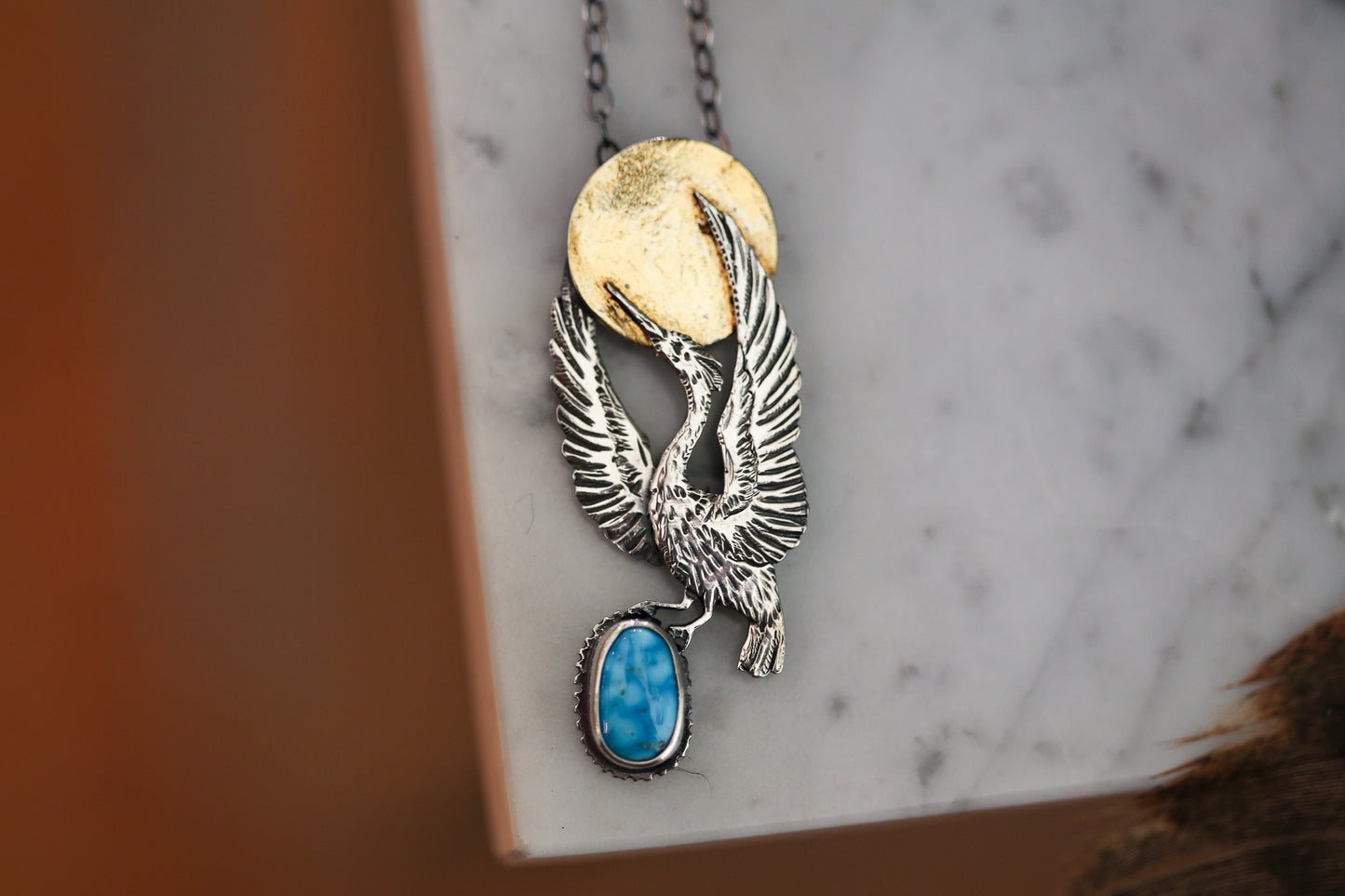 Heron Sun Necklace