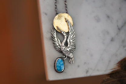 Heron Sun Necklace