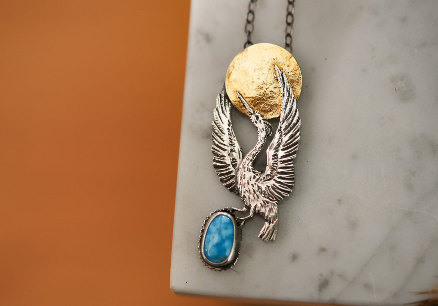 Heron Sun Necklace