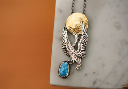 Heron Sun Necklace