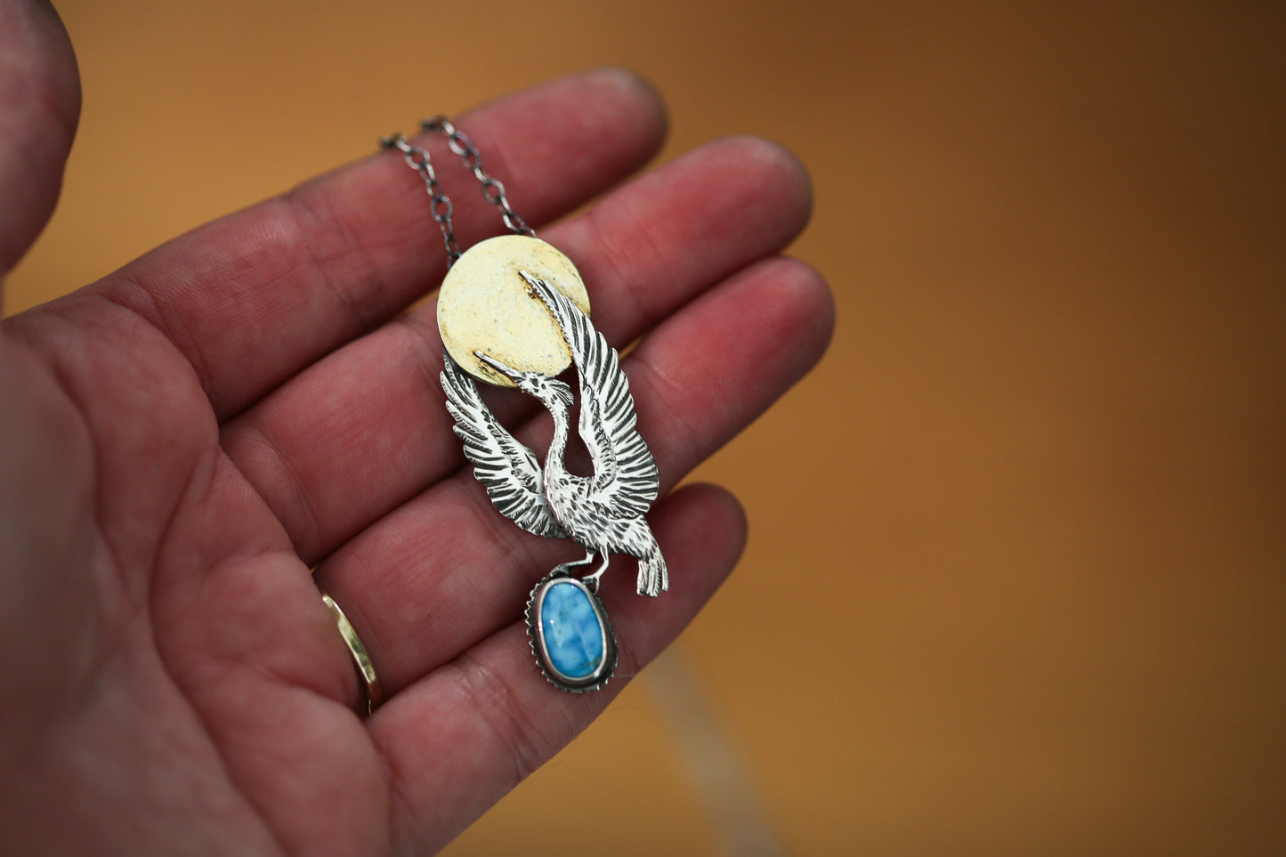 Heron Sun Necklace
