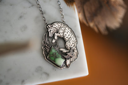 Leaping Fox Necklace