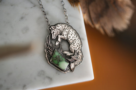 Leaping Fox Necklace