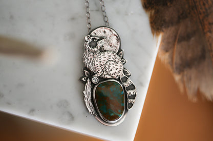 Moongazing Raccoon Necklace