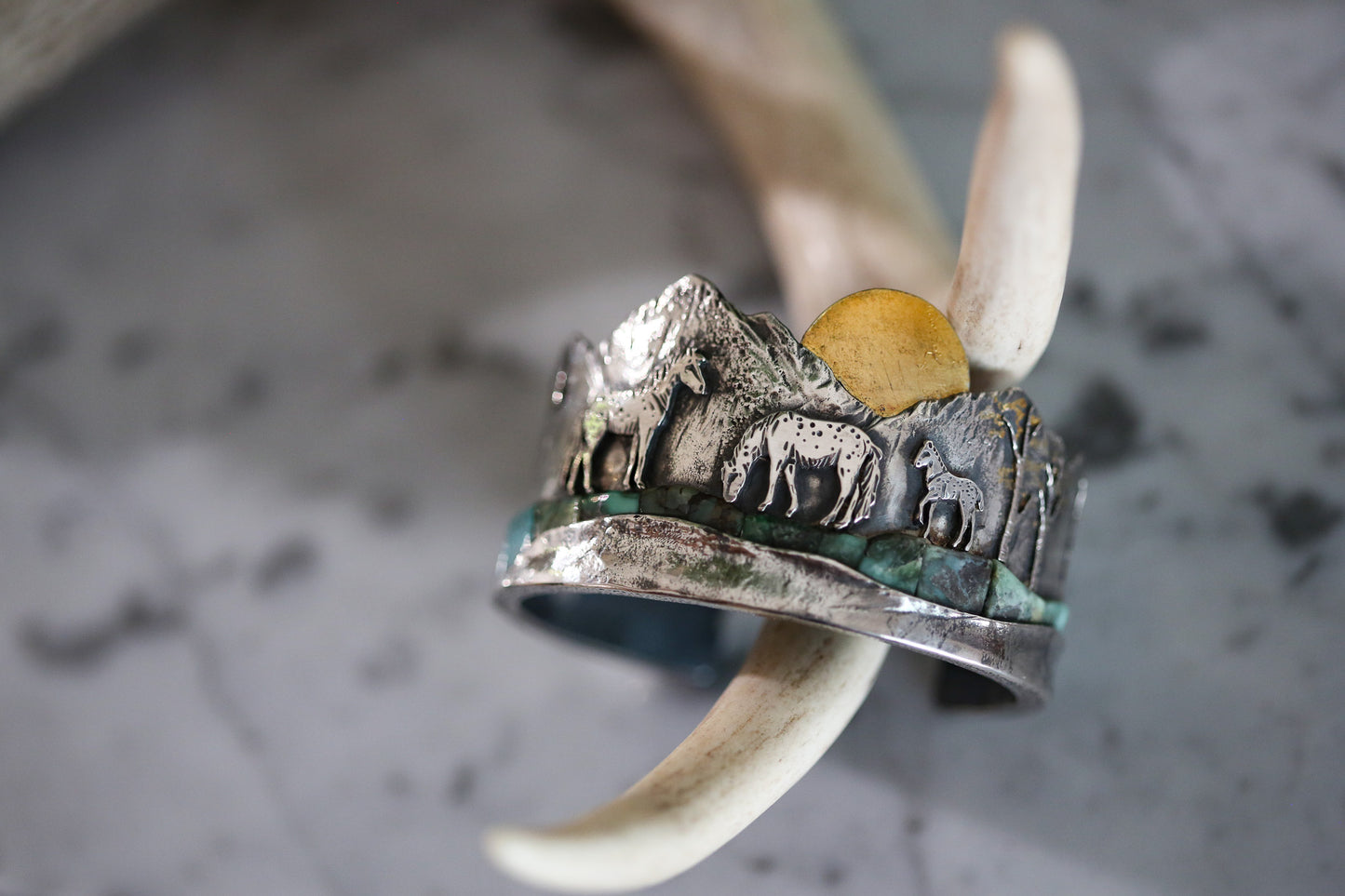Appaloosa Family Inlay Cuff