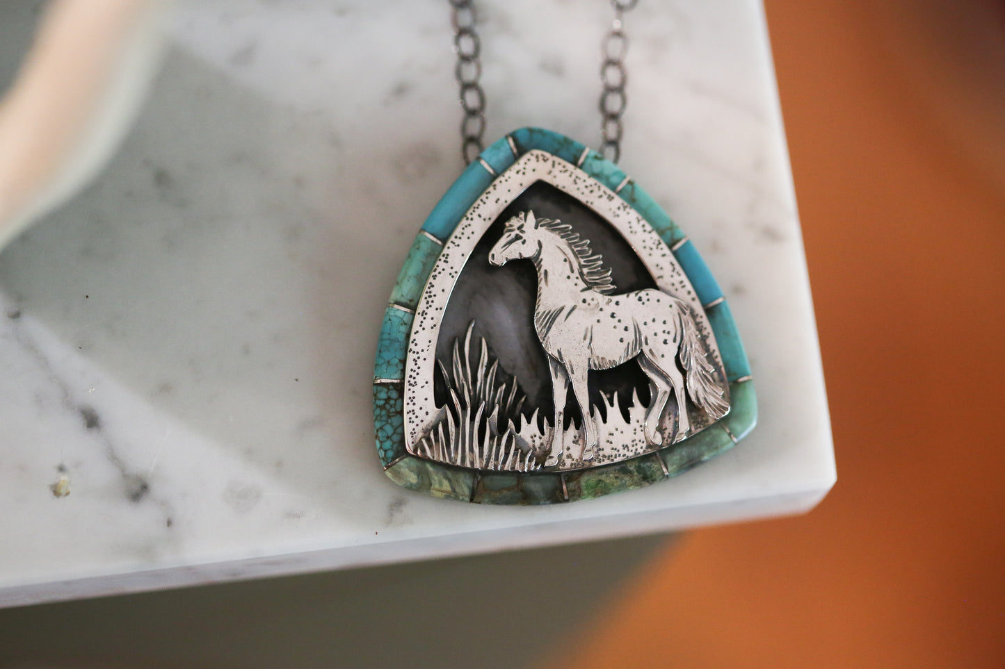 Stallion Inlay Necklace
