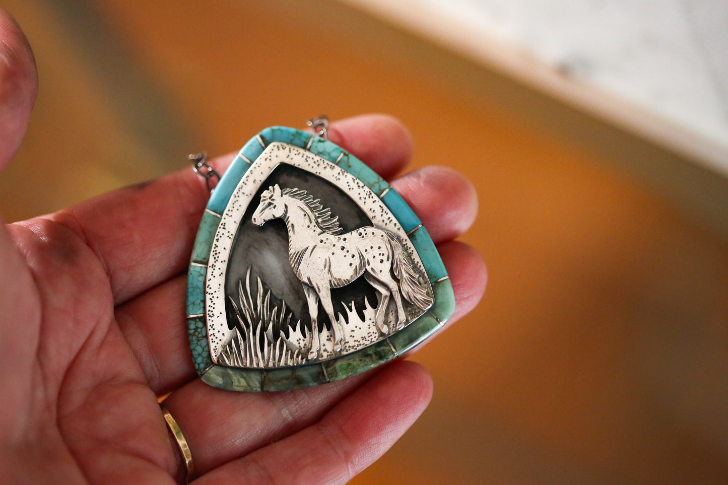 Stallion Inlay Necklace