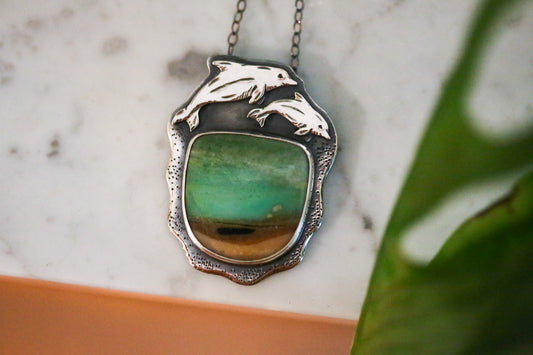 Dolphin Mama Necklace