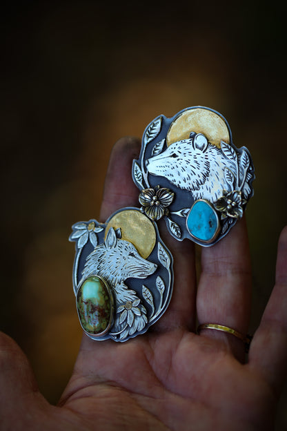 Sunrise Bear Necklace