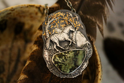 Appaloosa in the Aspens Necklace