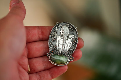 Cat Lady in the Garden Necklace