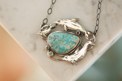 Dolphin Family Necklace