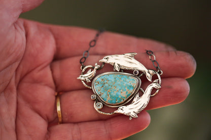 Dolphin Family Necklace