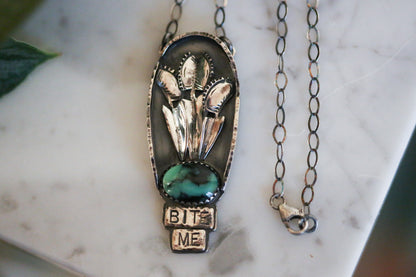 "Bite Me" Venus Fly Trap Necklace