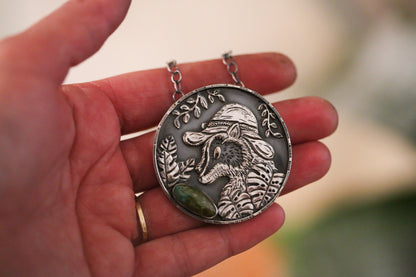 Jungle Explorer Raccoon Necklace