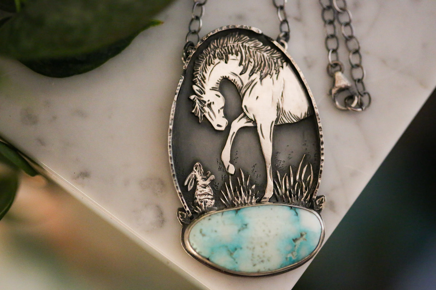 Horse + Bunny Necklace