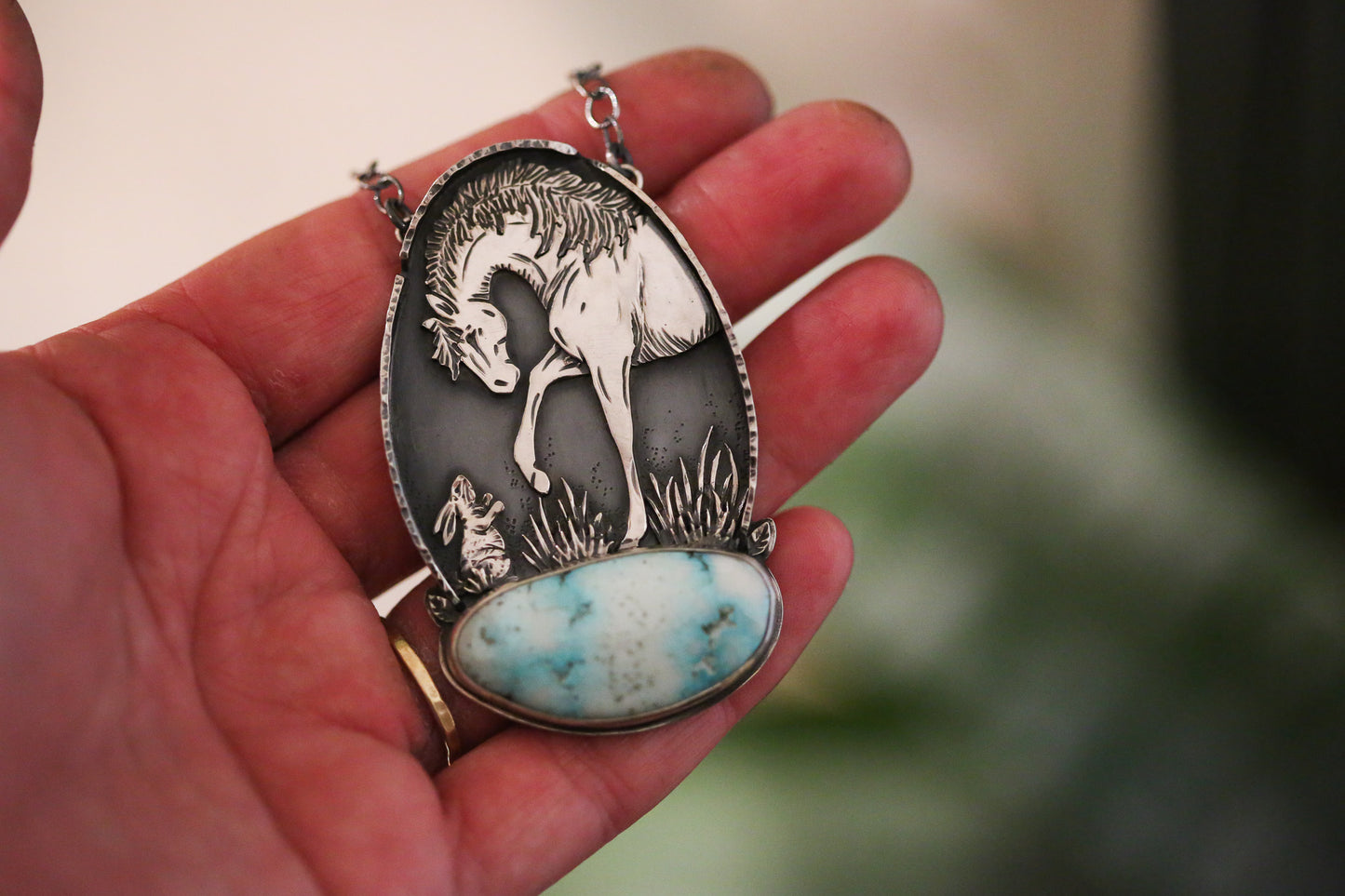 Horse + Bunny Necklace