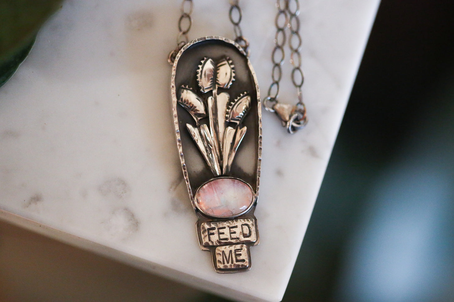 "Feed Me" Venus Fly Trap Necklace