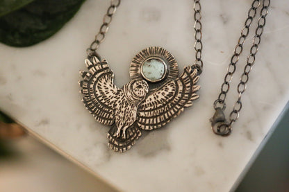 Moonlit Owl Necklace