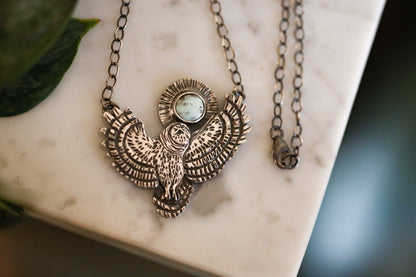 Moonlit Owl Necklace