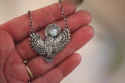 Moonlit Owl Necklace