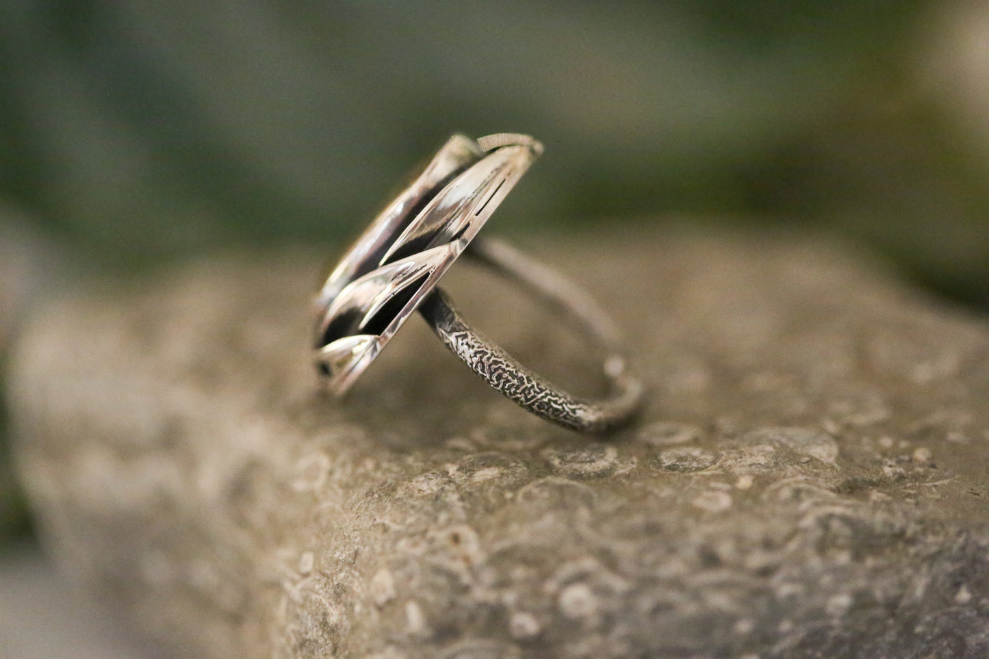 Dendritic Quartz Ring Size 6.5