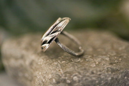 Dendritic Quartz Ring Size 6.5