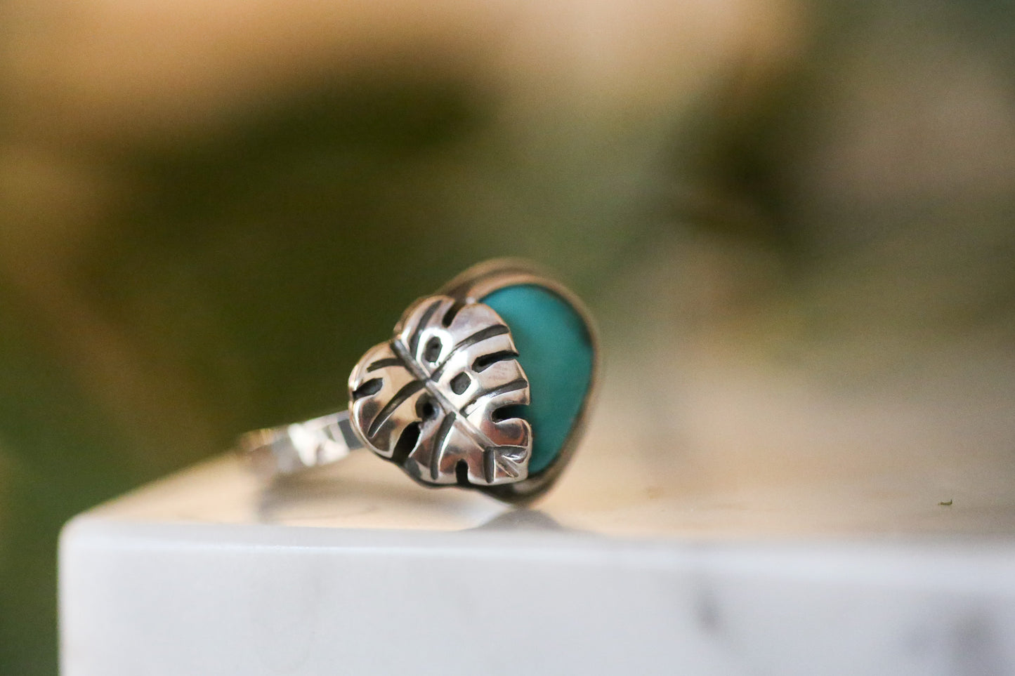 Mini Monstera Ring Size 6