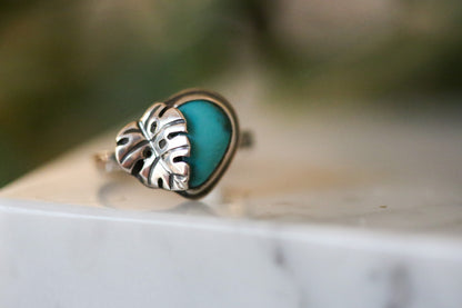 Mini Monstera Ring Size 6