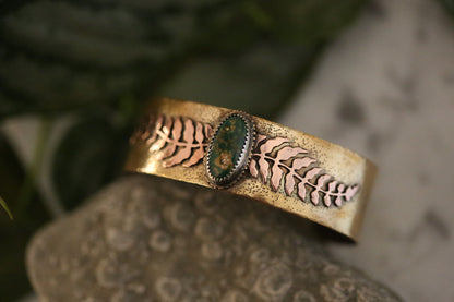 Brass + Copper Fern Cuff