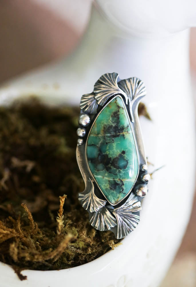 7D + Ginkgo Ring Size 6.75