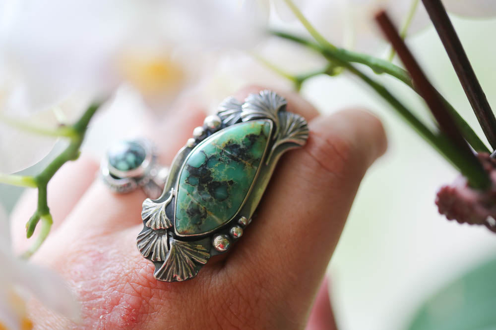 7D + Ginkgo Ring Size 6.75