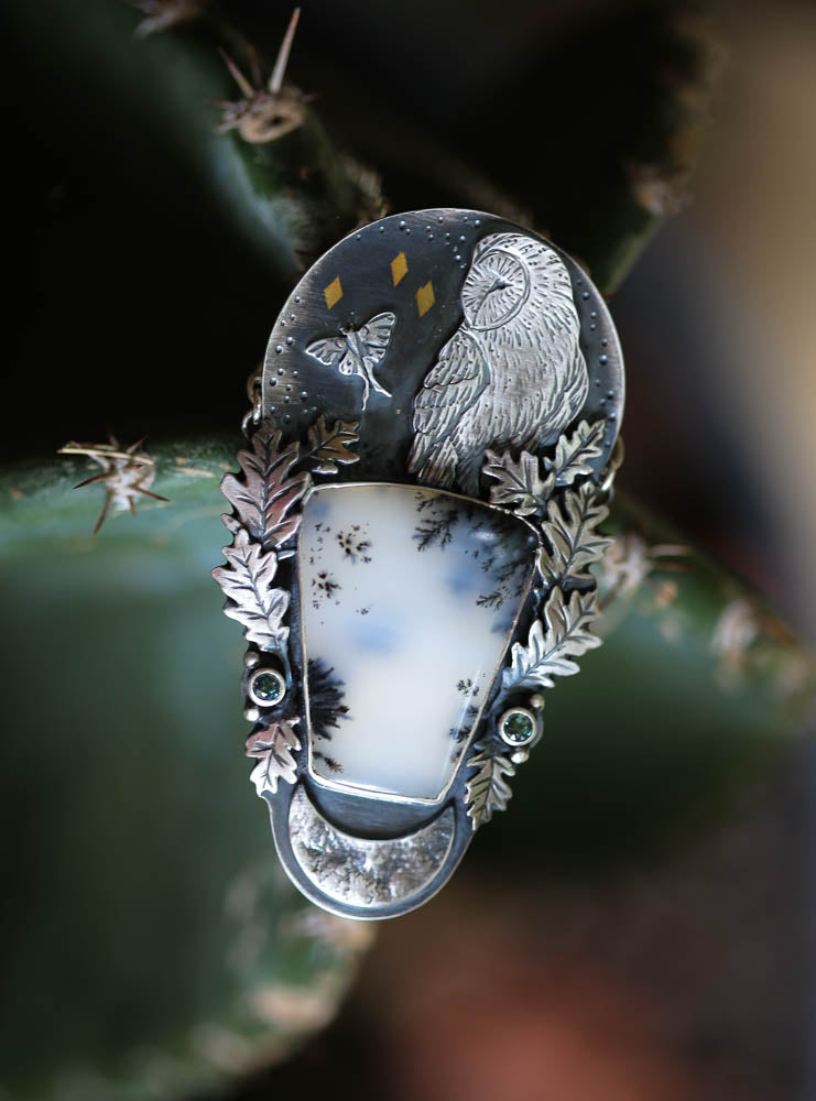 Barn Owl + Luna Necklace