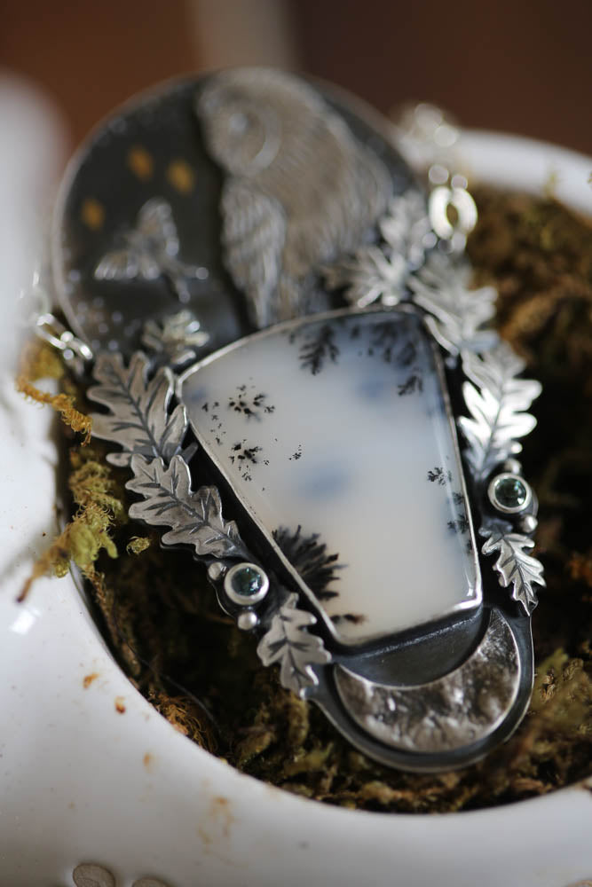 Barn Owl + Luna Necklace