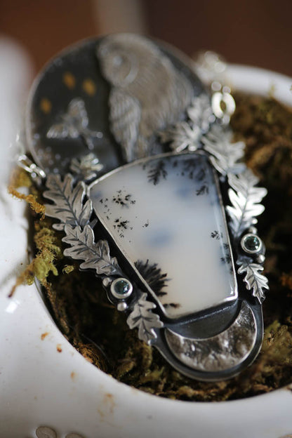 Barn Owl + Luna Necklace