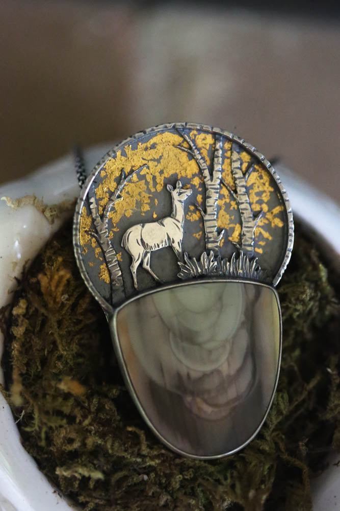 Forest Deer Necklace