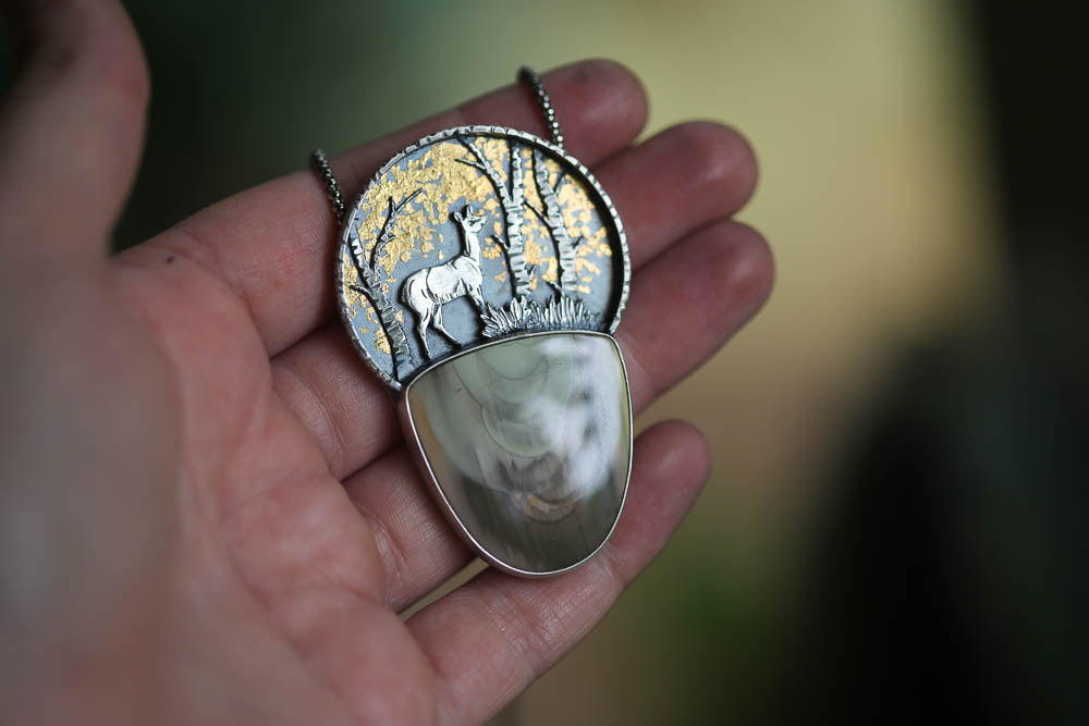 Forest Deer Necklace
