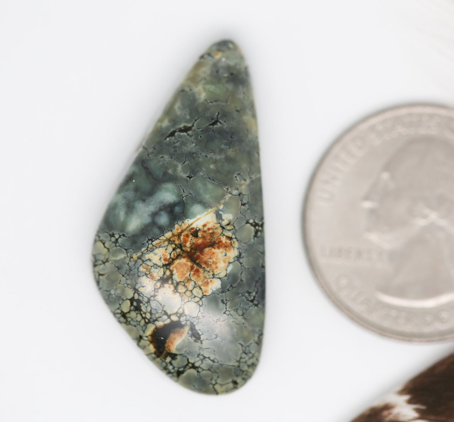 Vista Grande Variscite Cabochon.  Natural Turquoise Cabochon. Large Turquoise Cabochon