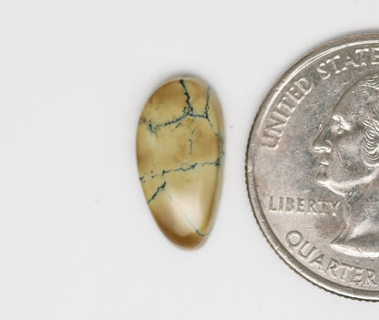 Prince Variscite Cabochon. Natural Turquoise Cab. Rare Turquoise.