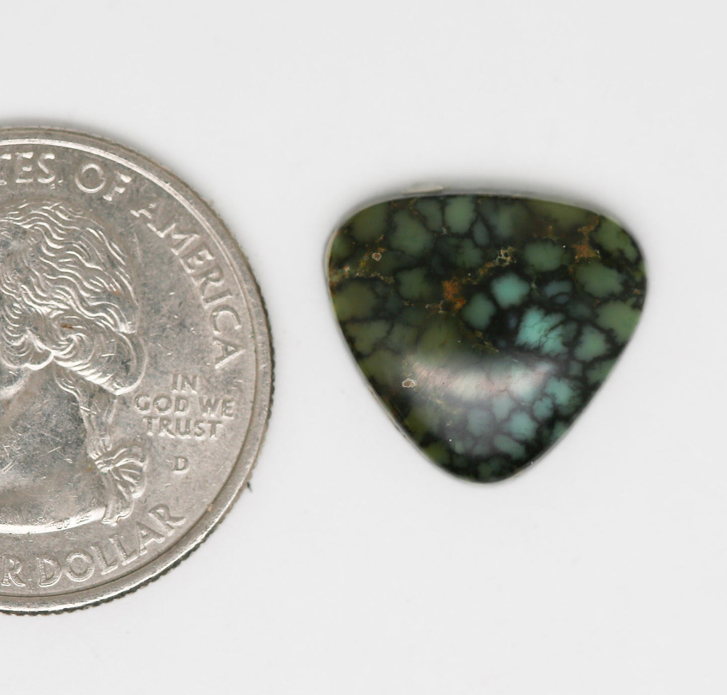 Polychrome Snowville Variscite Cabochon. Natural Turquoise Cab. Variscite Cabochon.