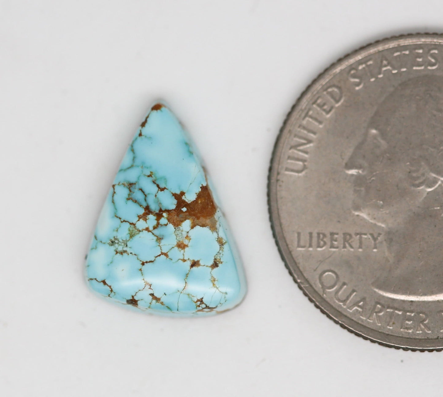 Number Eight Turquoise Cabochon. Natural Turquoise Cab. Rare Turquoise. #8 Turquoise. Number 8 turquoise.