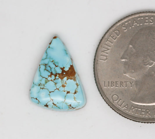Number Eight Turquoise Cabochon. Natural Turquoise Cab. Rare Turquoise. #8 Turquoise. Number 8 turquoise.