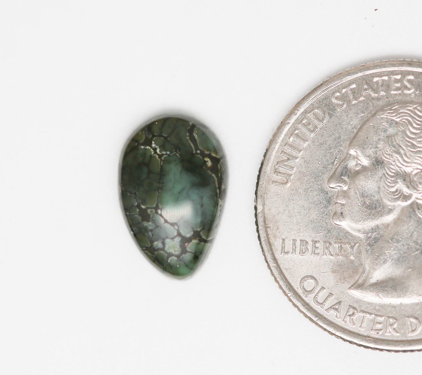 Snowville Variscite Cabochon. Natural Turquoise Cab. Variscite Cabochon.