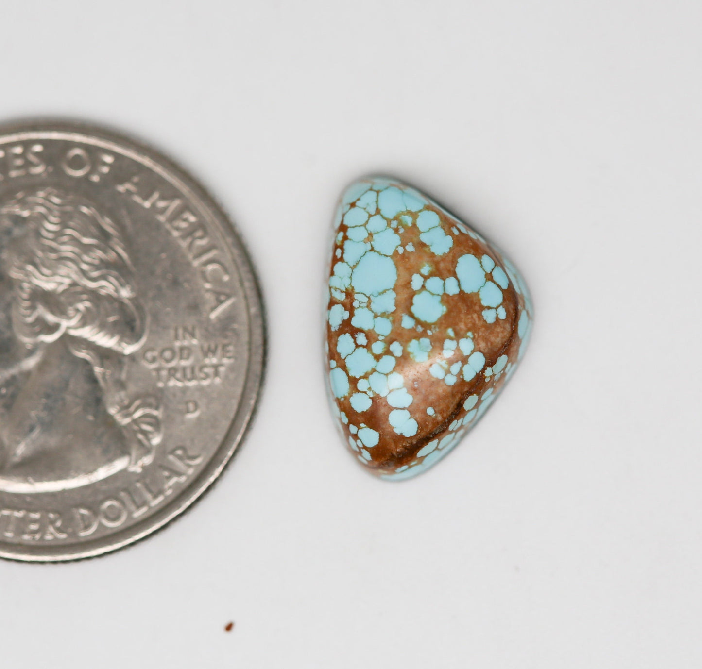 Number Eight Turquoise Cabochon. Natural Turquoise Cab. Rare Turquoise. #8 Turquoise. Number 8 turquoise.
