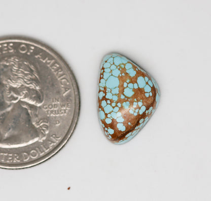 Number Eight Turquoise Cabochon. Natural Turquoise Cab. Rare Turquoise. #8 Turquoise. Number 8 turquoise.