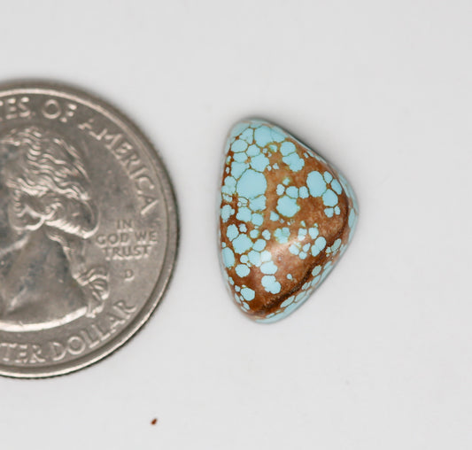 Number Eight Turquoise Cabochon. Natural Turquoise Cab. Rare Turquoise. #8 Turquoise. Number 8 turquoise.