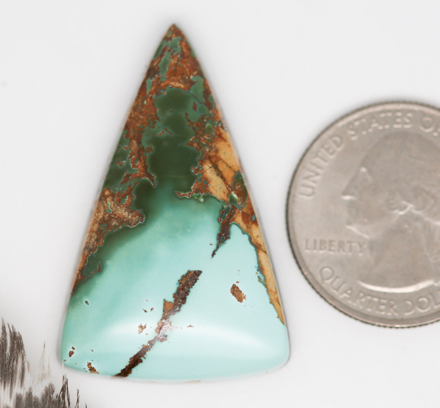 Natural Royston Turquoise Cabochon. Natural Turquoise Cab. Rare Turquoise. Large Turquoise.