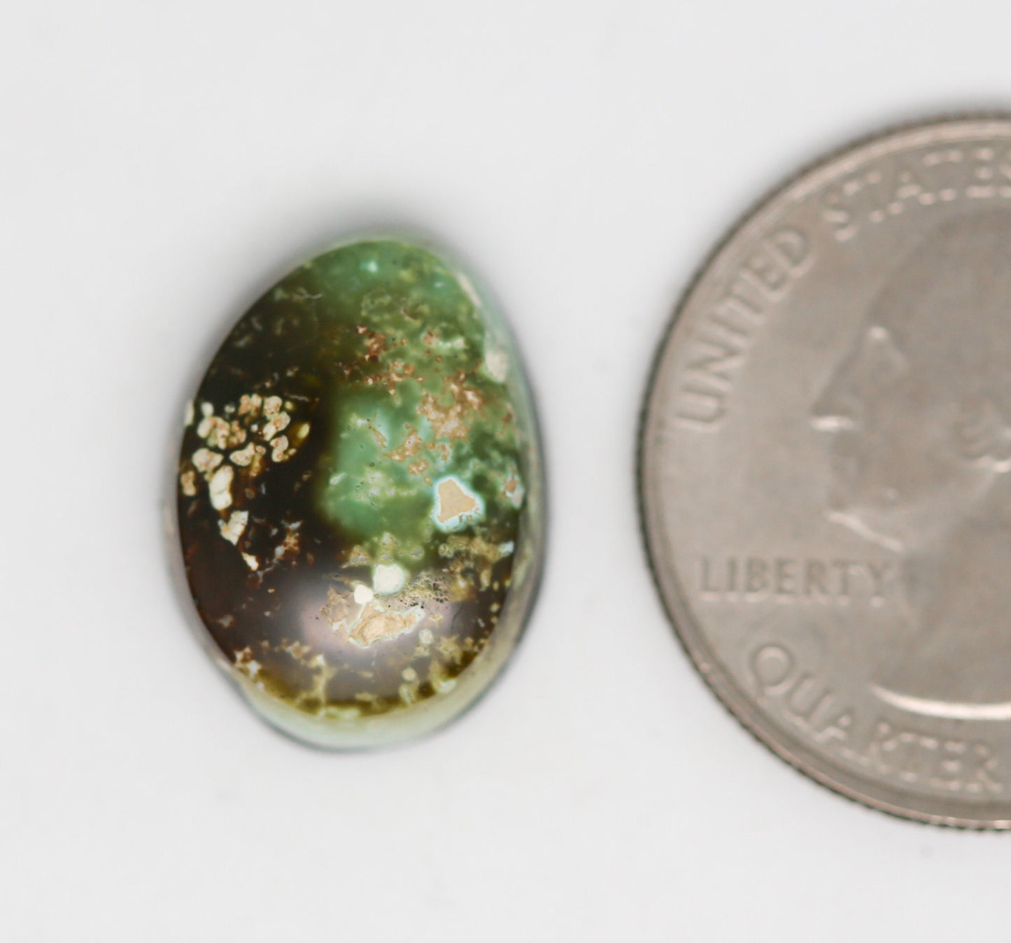 Natural Royston Turquoise Cabochon. Natural Turquoise Cab. Rare Turquoise. Large Turquoise.